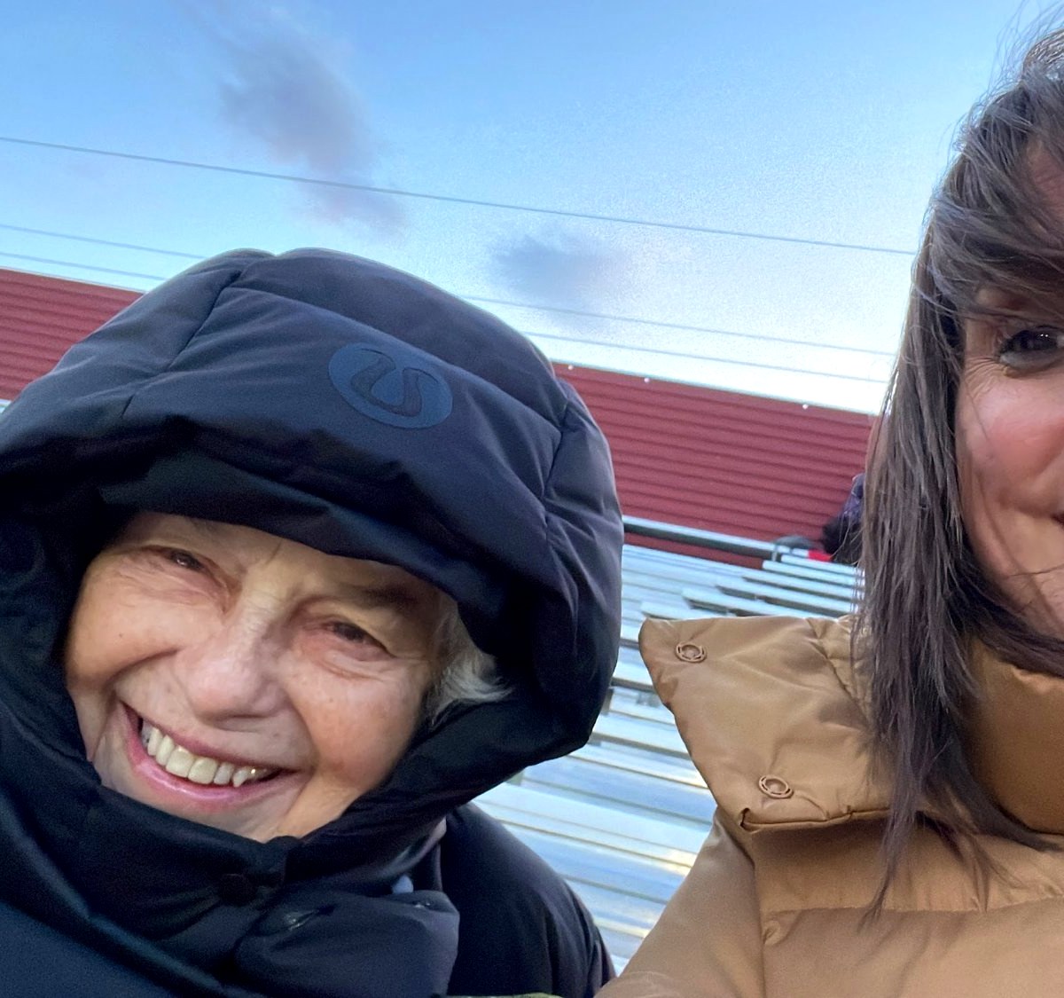 Julie with her mom